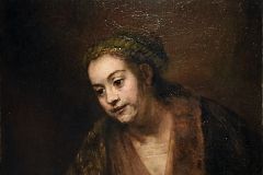 Rembrandt 1650s Hendrickje Stoffels From New York Metropolitan Museum Of Art At New York Met Breuer Unfinished.jpg